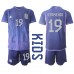 Cheap Argentina Nicolas Otamendi #19 Away Football Kit Children World Cup 2022 Short Sleeve (+ pants)